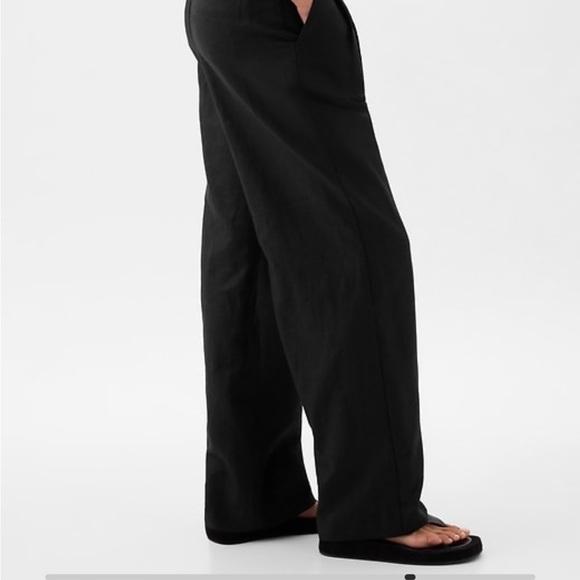 GAP 365 High Rise Linen-Cotton Trousers - Picture 3 of 10